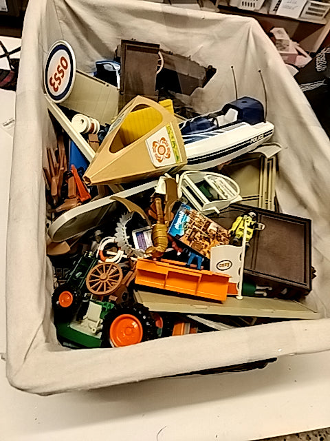 Kæmpekasse med Playmobil. Vintage